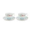 Bekers Koffie Kan | Kop & Schotel Blushing Birds - Set Van 2