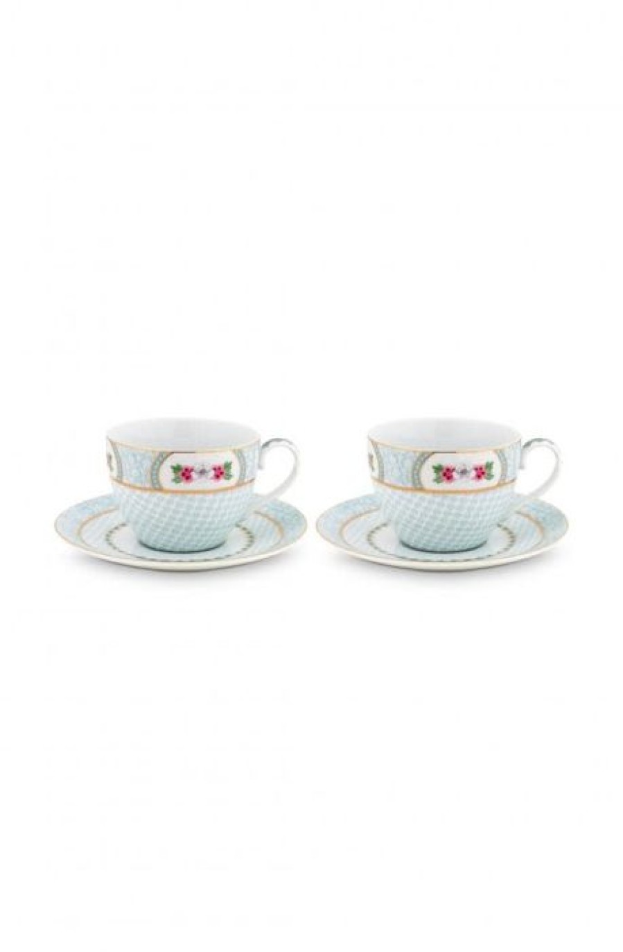 Bekers Koffie Kan | Kop & Schotel Blushing Birds - Set Van 2