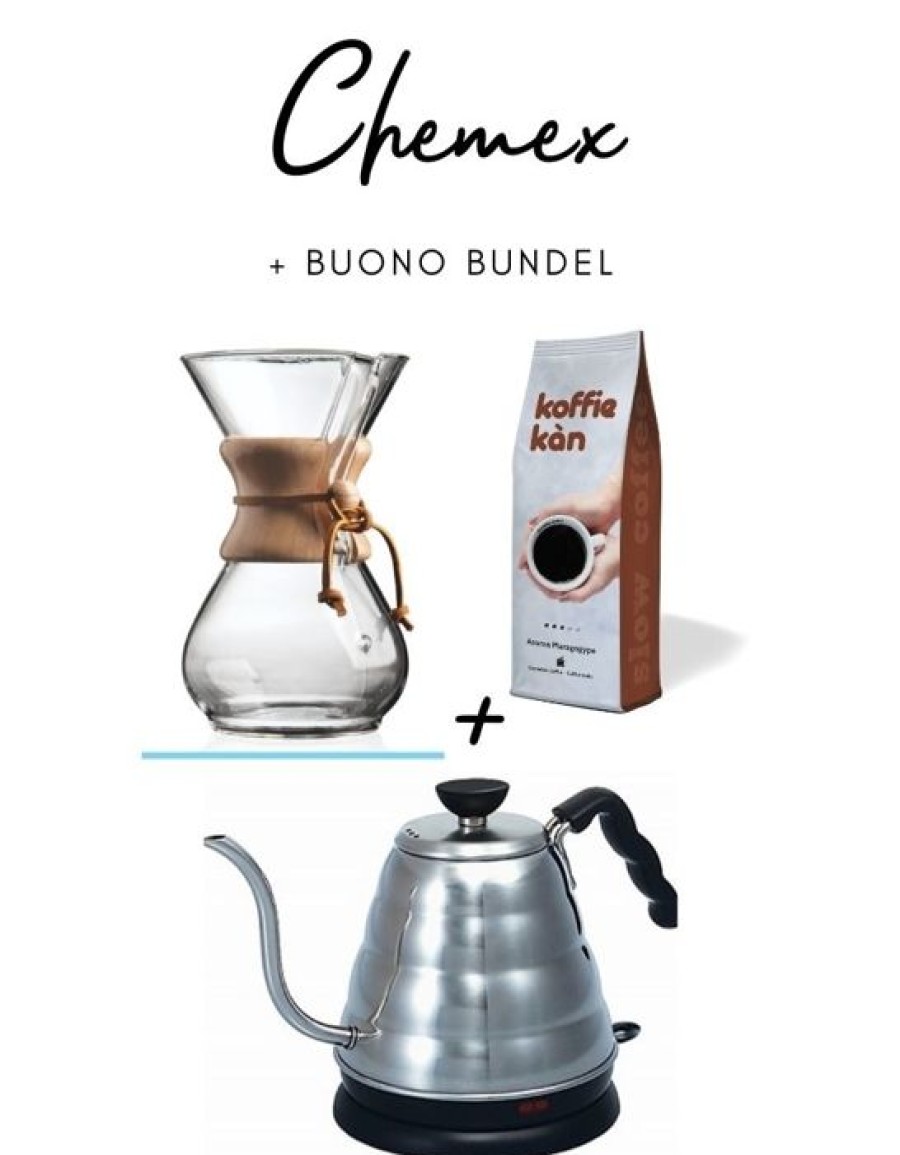 Accessoires Koffie Kan | Chemex + Hario Buono Bundel