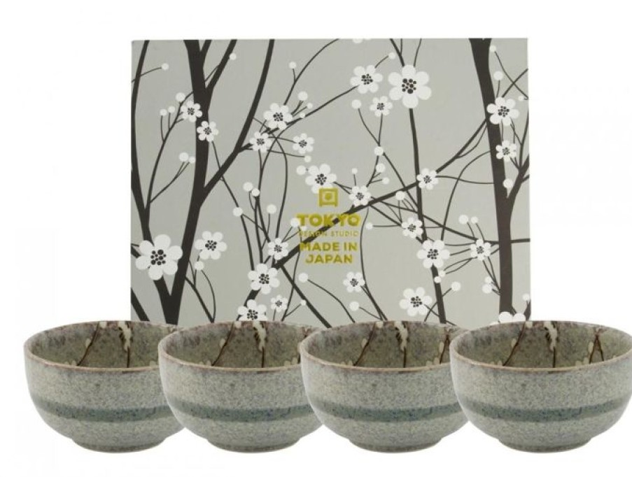 Accessoires Koffie Kan | Kom Soshun Grey - Set Van 4