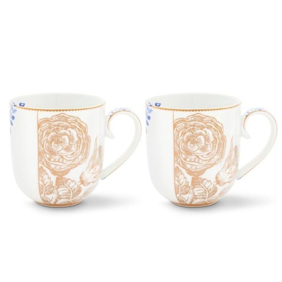 Bekers Koffie Kan | Koffie- En Theebeker Royal White - Set Van 2