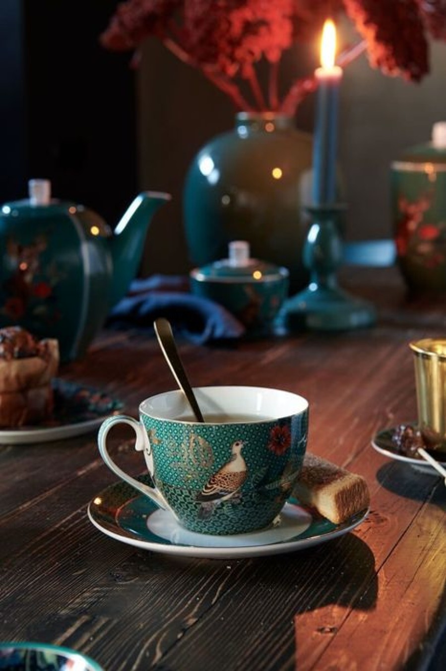 Bekers Koffie Kan | Kop & Schotel Winter Wonderland - Set Van 2