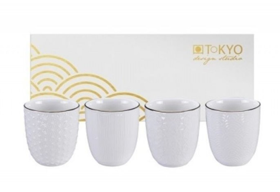 Bekers Koffie Kan | Beker Nippon White - Set Van 4