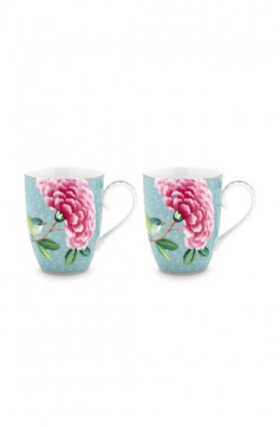 Bekers Koffie Kan | Mok Blushing Birds - Set Van 2